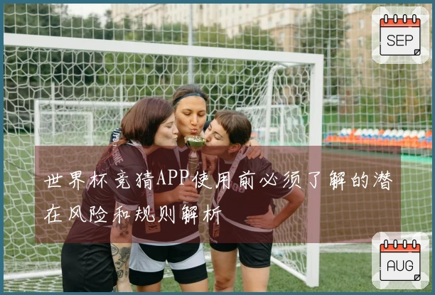 世界杯竞猜APP使用前必须了解的潜在风险和规则解析